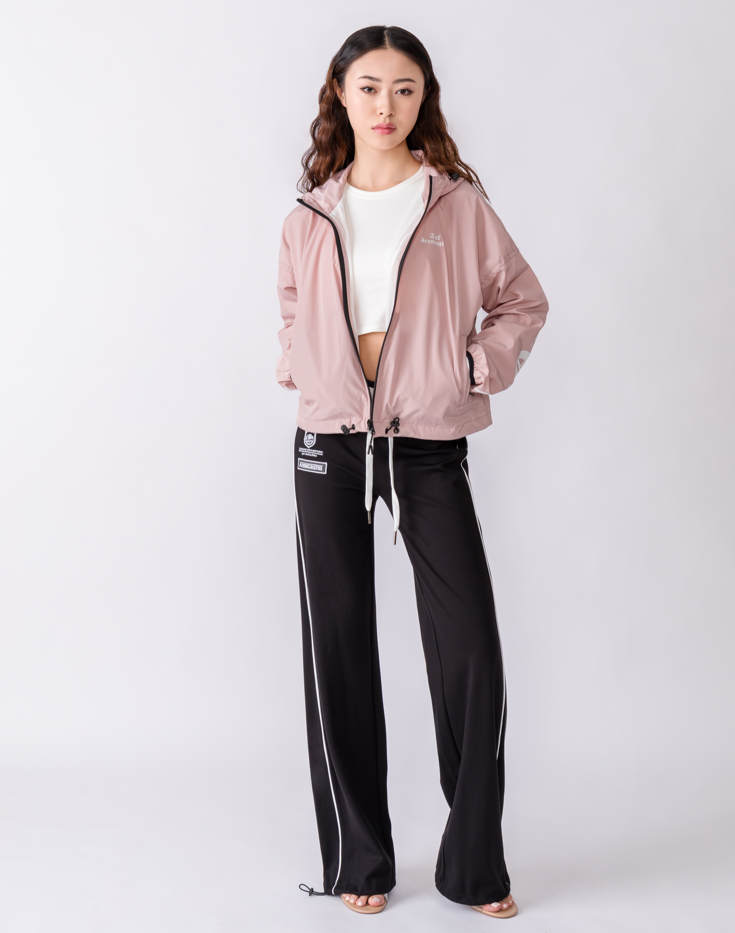 Salad embroidered sports knit trousers #AN23F-529