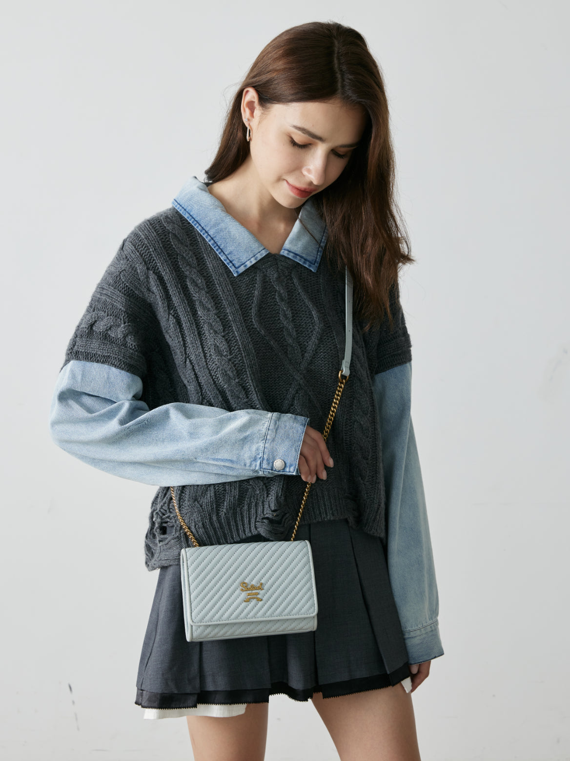 Salad Mini Diagonal Crossbody Bag