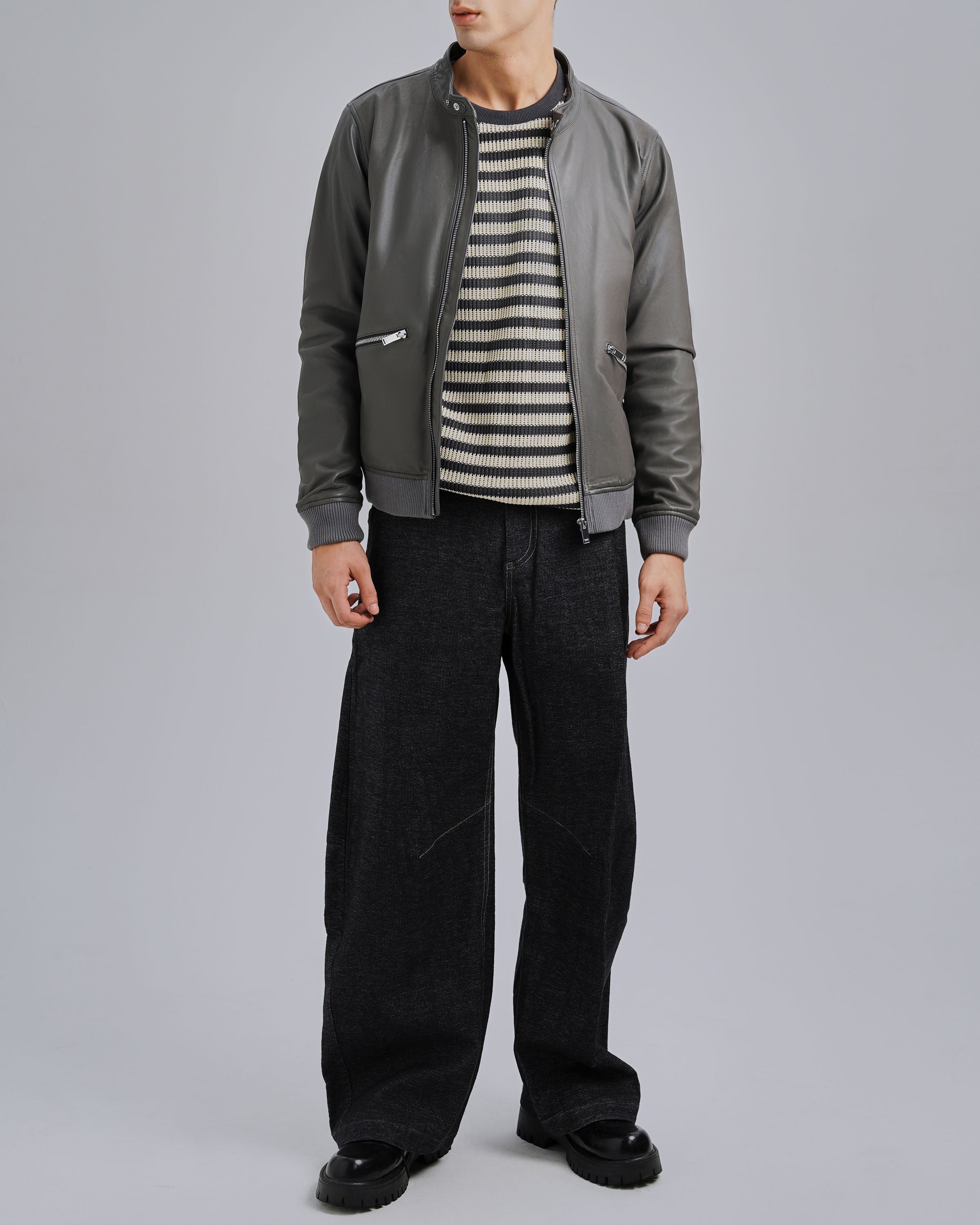 UNIVERSITY OF CARNABY Knight Leather Jacket