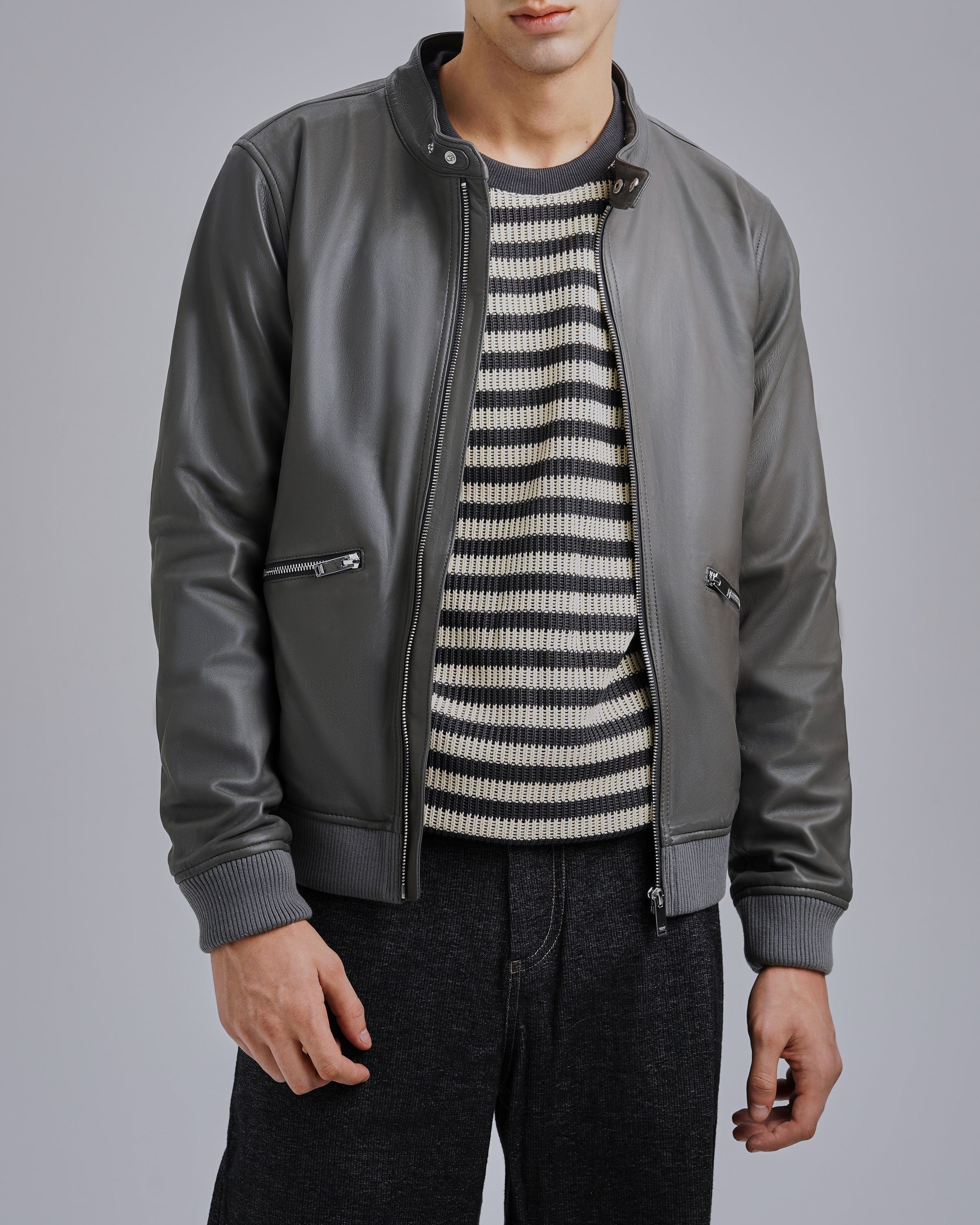 UNIVERSITY OF CARNABY Knight Leather Jacket