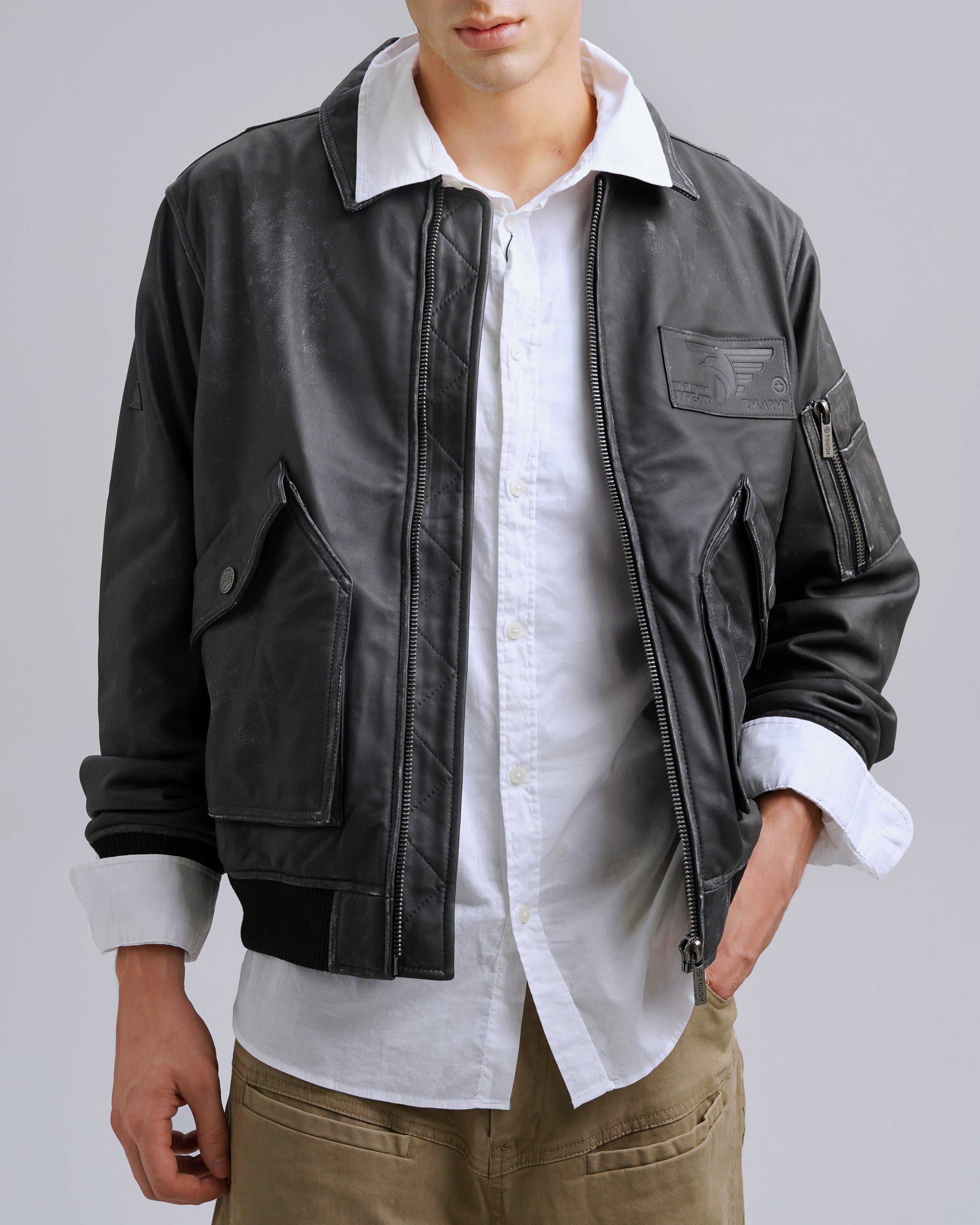 TOUGH JEANSMITH 飛行員皮褸