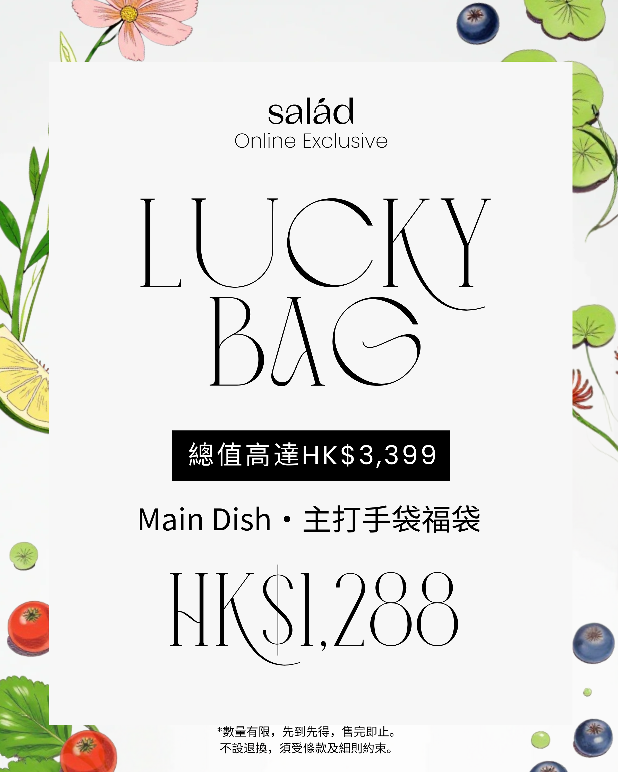 Salad Main Dish Lucky Bag 主打手袋福袋