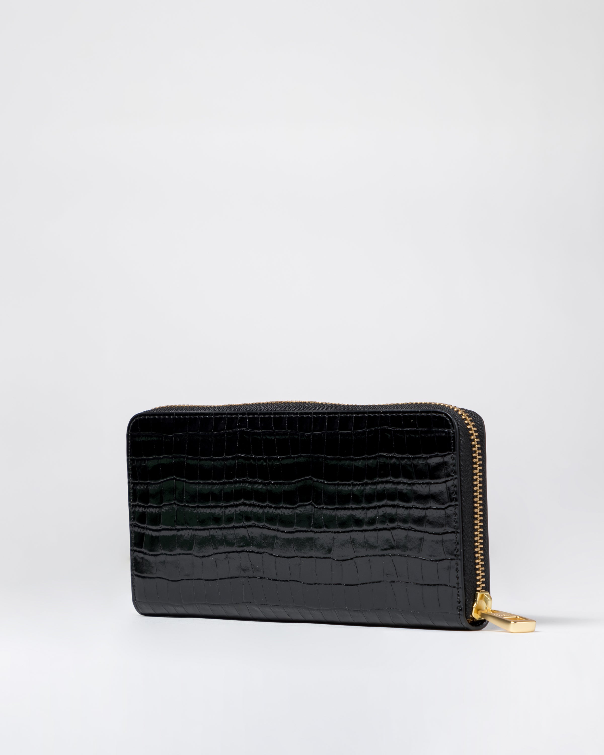 Salad Round Zip long silver bag