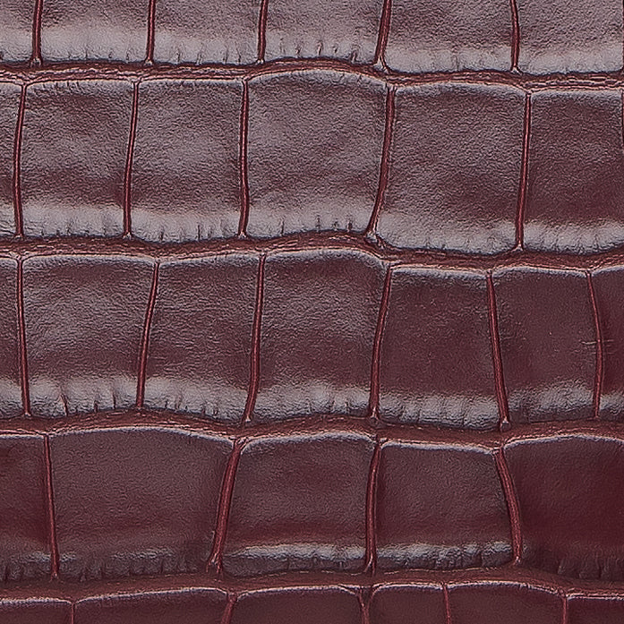 酒紅色鱷花,Claret crocodile skin texture
