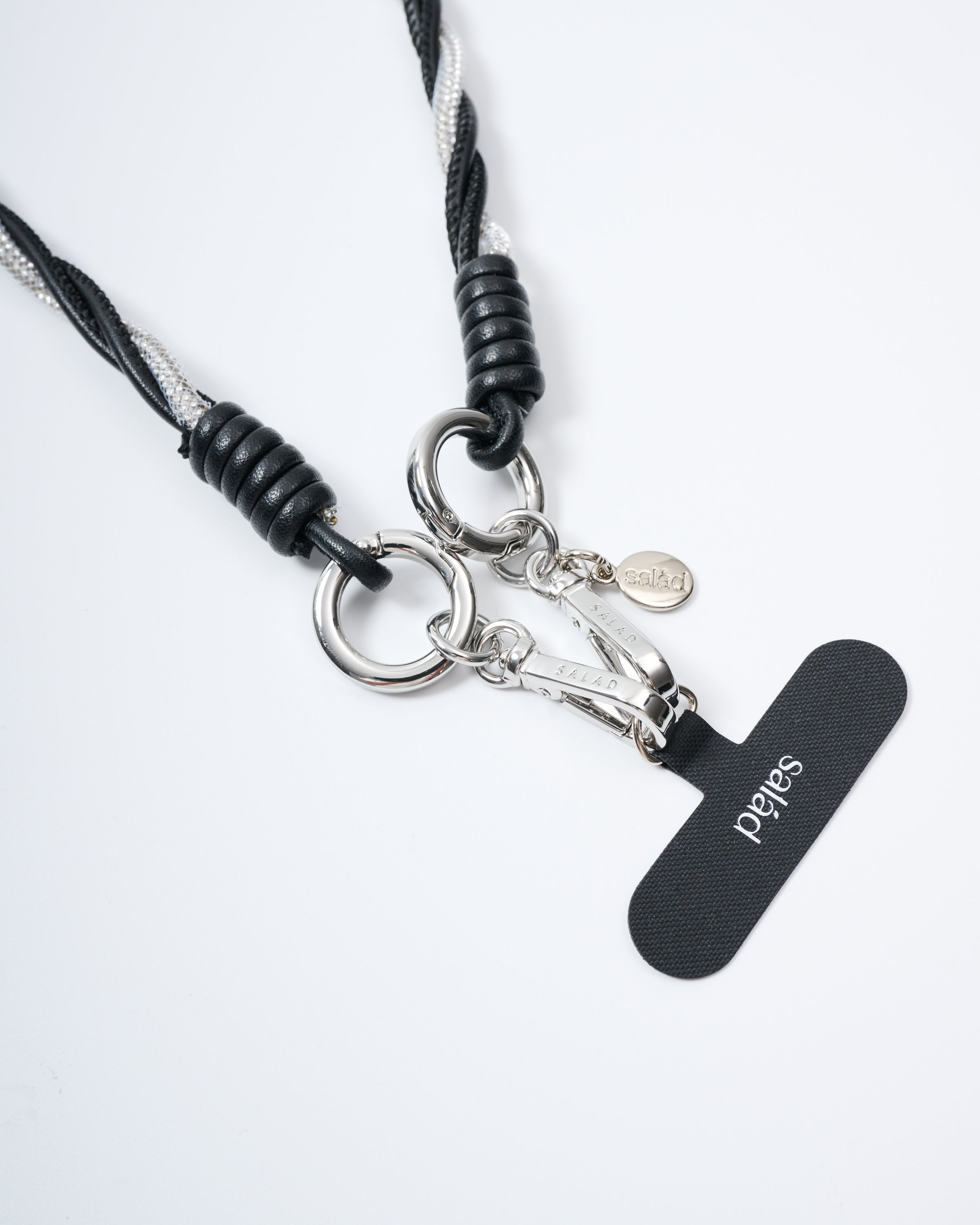 Salad Braid Leather Phone Charm Set