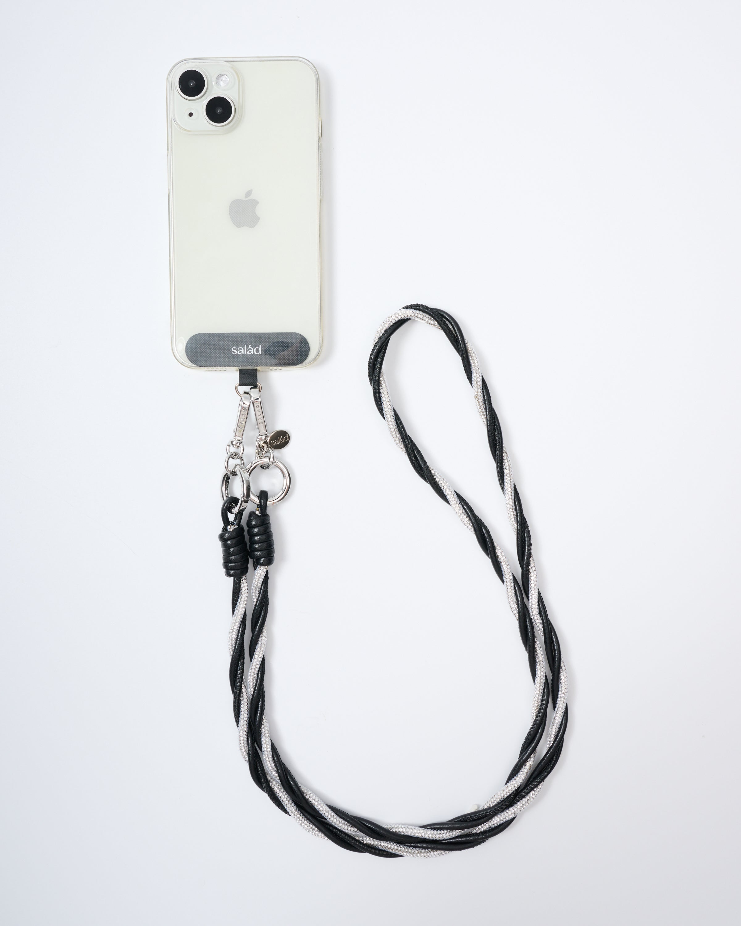 Salad Braid Leather Phone Charm Set