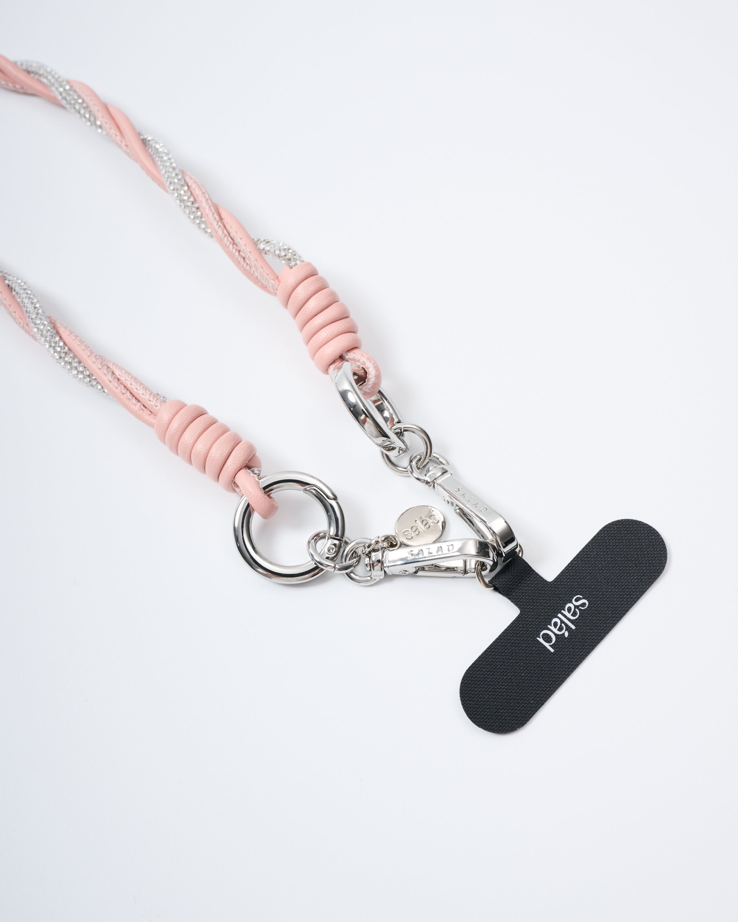 Salad Braid Leather Phone Charm Set