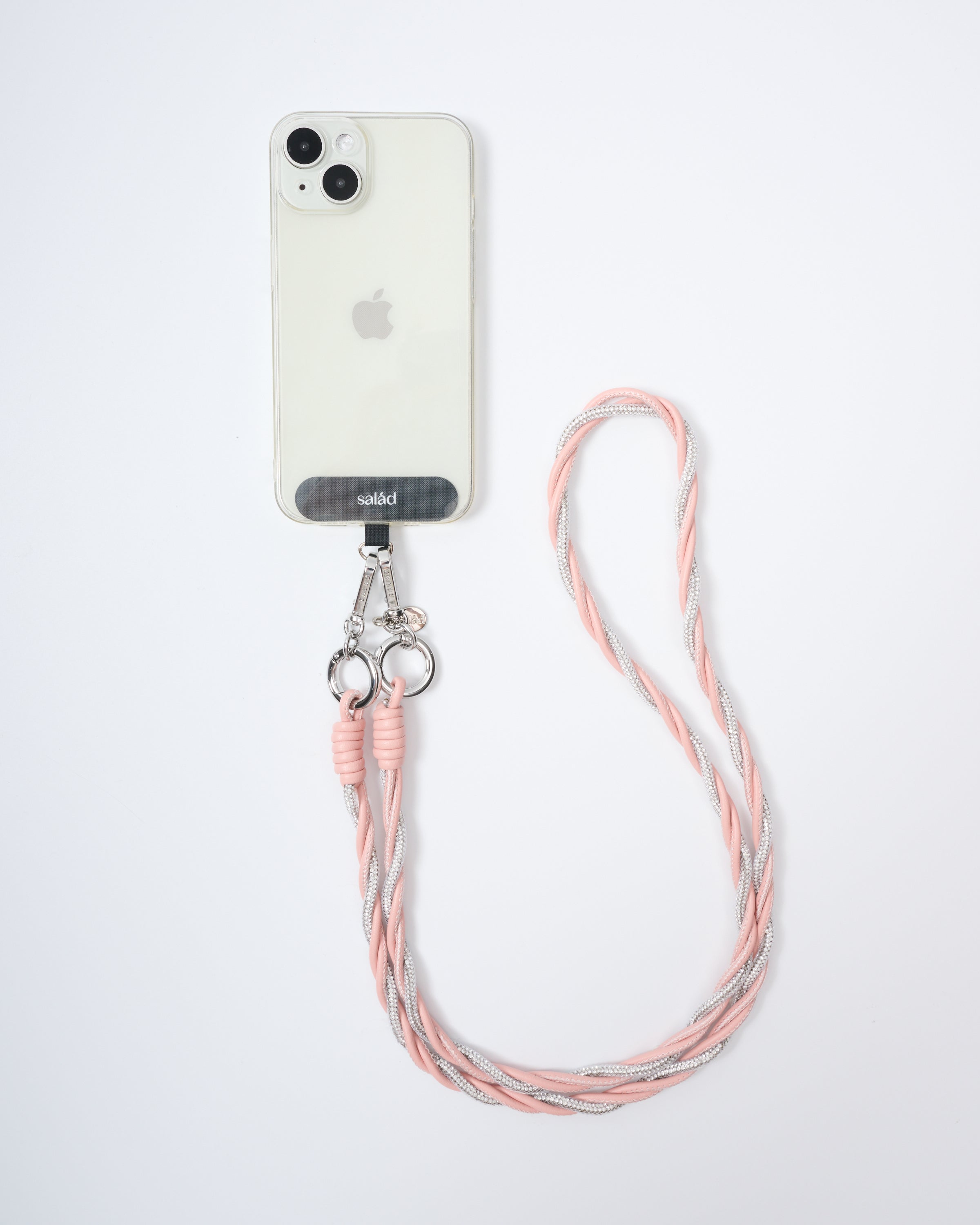 Salad Braid Leather Phone Charm Set