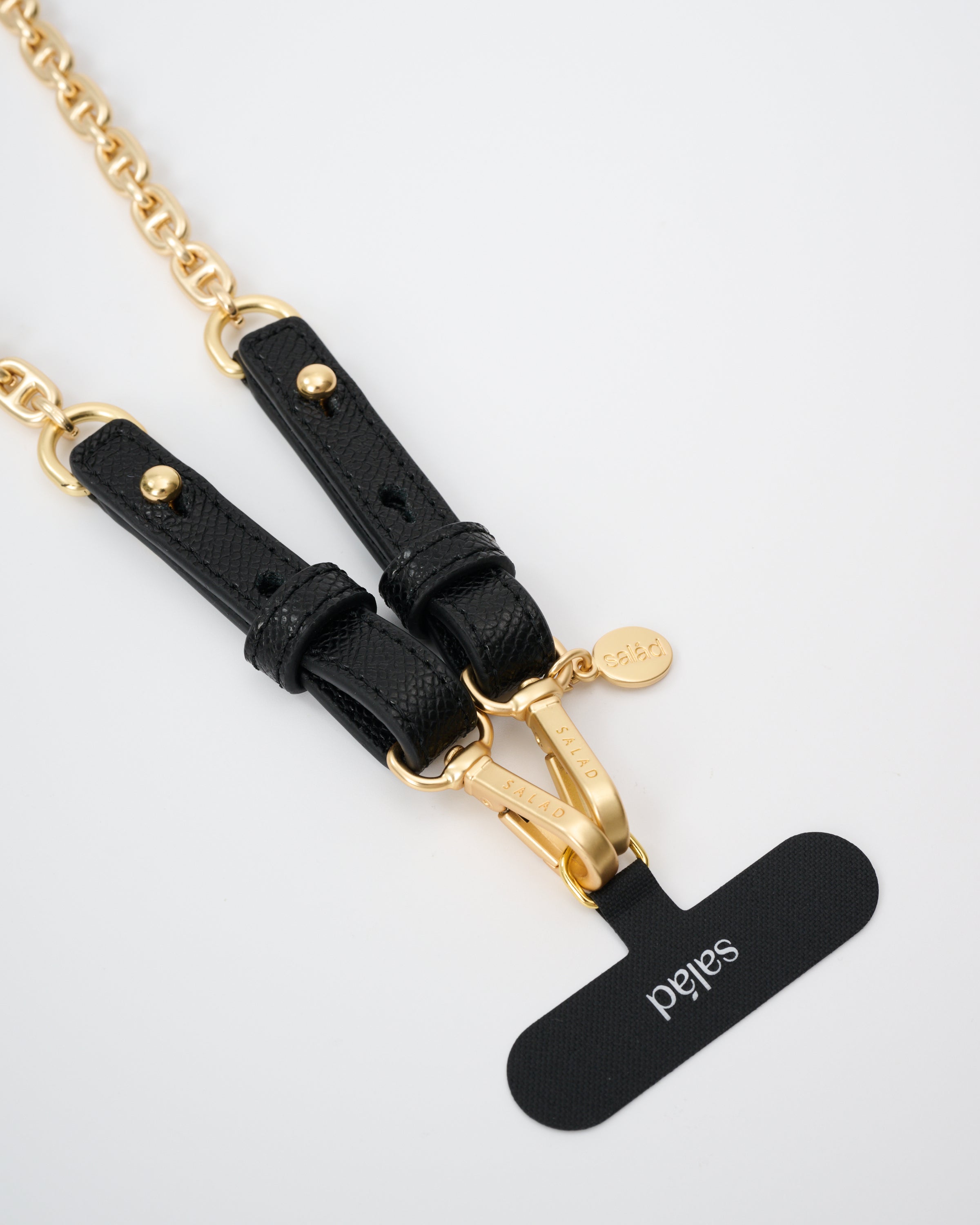 Salad Chain with leather 真皮手機組合吊飾