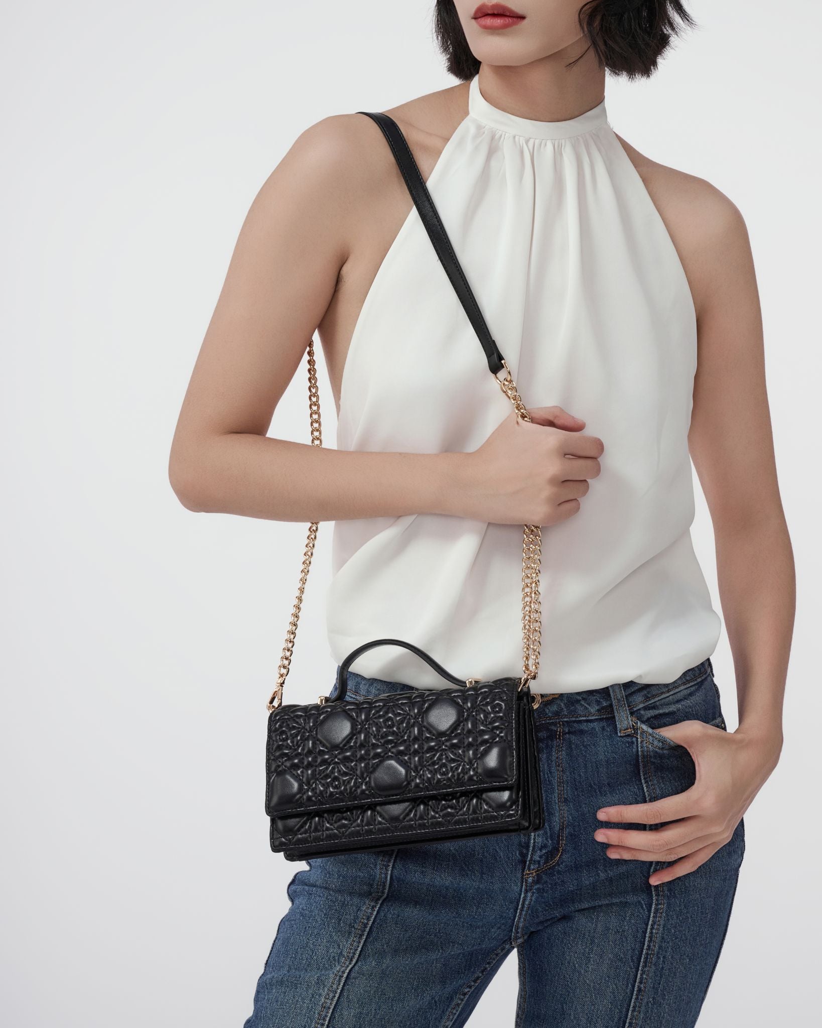 MUET Stars 絎縫箱型手提包