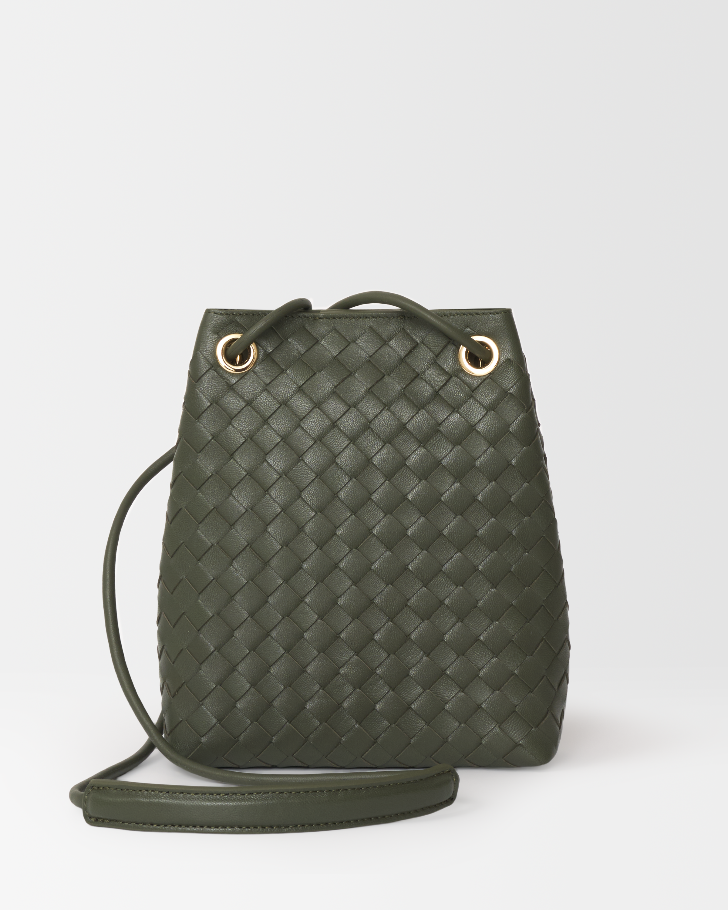MUET Diamond Woven Crossbody Bag