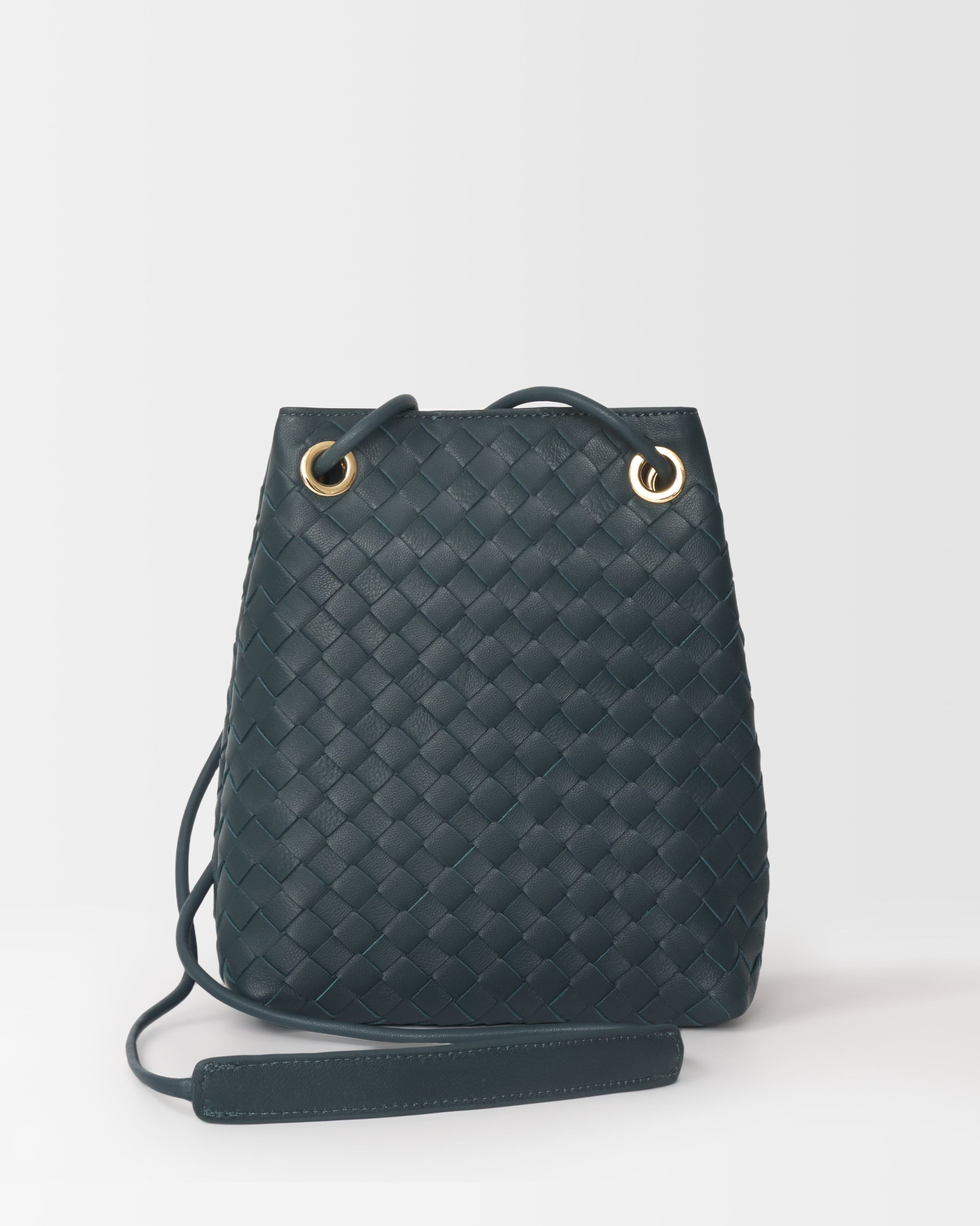 MUET Diamond Woven Crossbody Bag