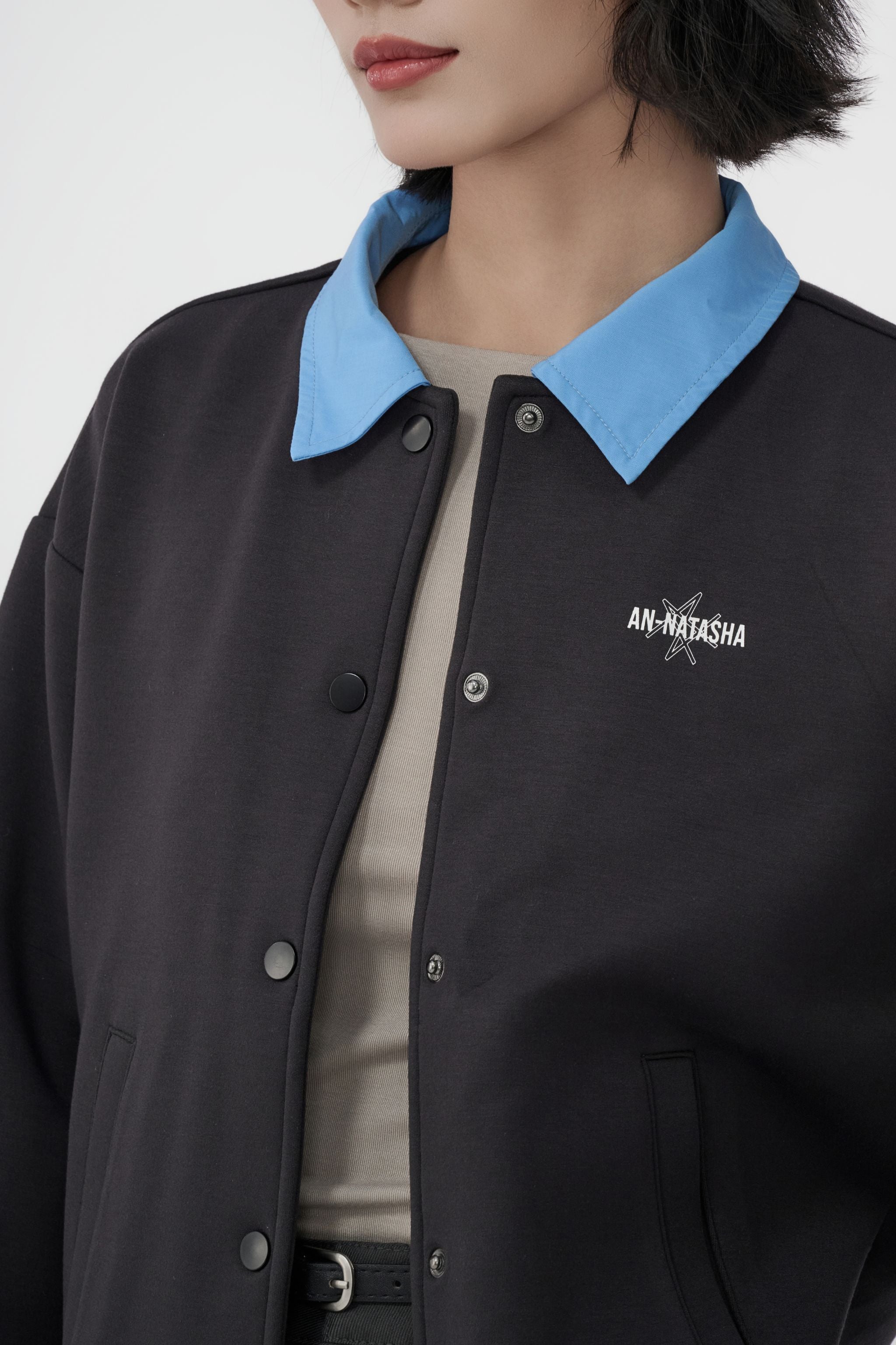 AN-NATASHA 反領跌膊褸