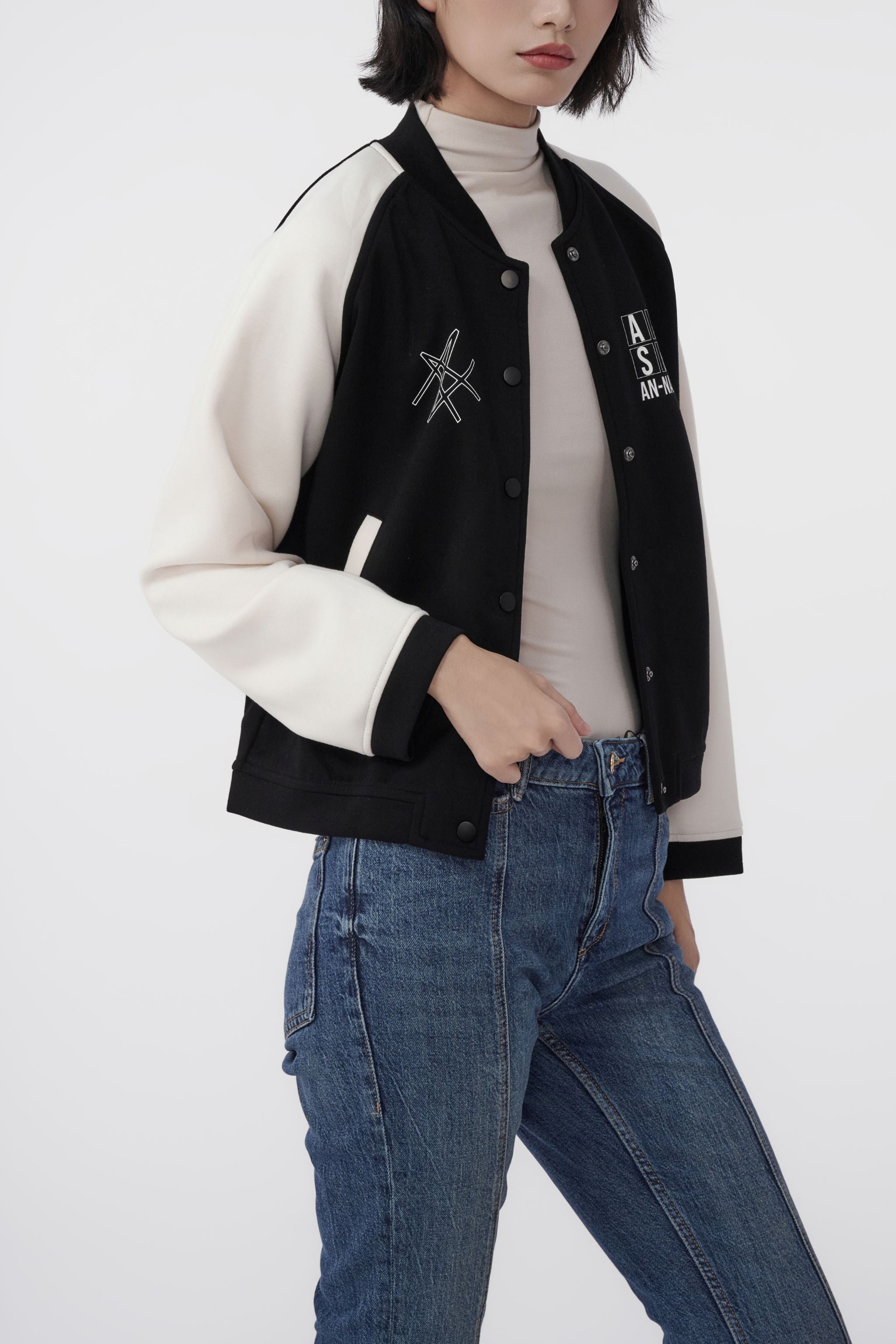 AN-NATASHA 空氣布棒球褸