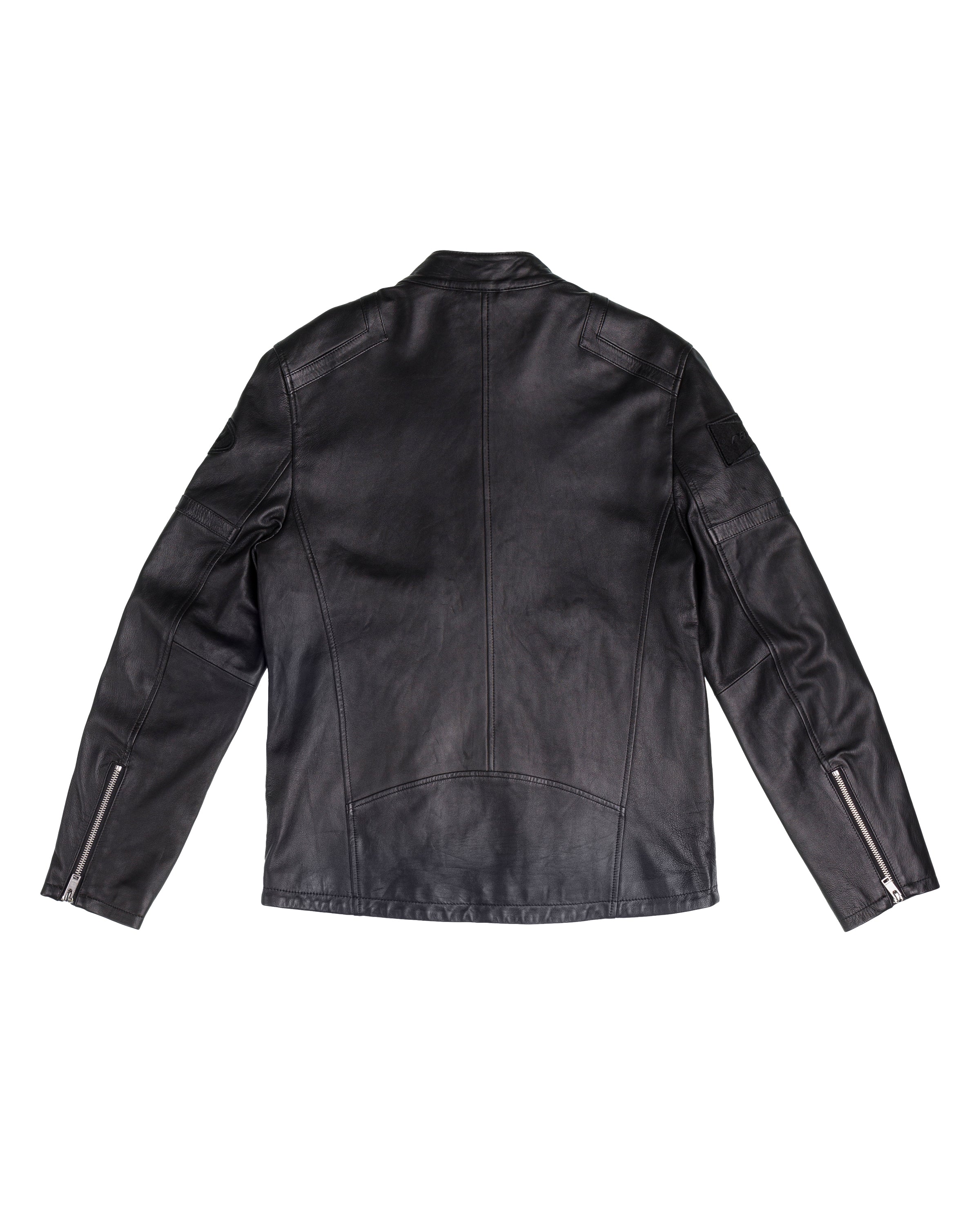 AN-NATASHA Zip Leather Jacket #AN23F-002